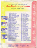 1960s Vintage Aunt Martha's Embroidery Transfer 3415 Uncut Donkey DOW Tea Towels
