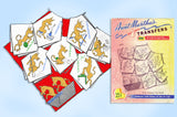 1960s Vintage Aunt Martha's Embroidery Transfer 3415 Uncut Donkey DOW Tea Towels - Vintage4me2