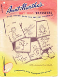 1960s Vintage Aunt Martha's Embroidery Transfer 3498 Uncut Punny Anthro Fruit  - Vintage4me2