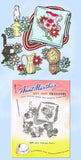 1960s VTG Aunt Martha's Embroidery Transfer 3649 Uncut Americana Motifs