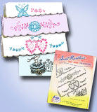 1960s Uncut Aunt Marthas Embroidery Transfer 3714 Garden Girl Floral Pillowcases