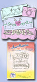 1960s Uncut Aunt Martha's Embroidery Transfer 3770 Flower & Butterfly Bed Linens