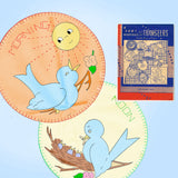 1940s VTG Aunt Martha's Embroidery Transfer 9116 Uncut Blue Bird Potholders