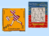 1950s Vintage Aunt Martha's Embroidery Transfer 9196 Uncut Sunbonnet Girl DOW Tea Towels
