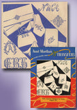 1950s Vintage Aunt Marthas Embroidery Transfer 9240 Assorted Monograms for Linen