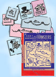 1940s Uncut Aunt Martha's Embroidery Transfer 9321 Uncut His & Hers Towel Motifs -Vintage4me2