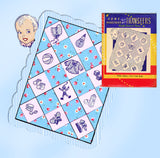 1940s Vintage Aunt Martha's Embroidery Transfer 9328 Uncut Baby Crib Quilt