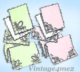 1950s Vintage Uncut Aunt Martha's Cutwork Linen Embroidery Transfer 9329 ORIG - Vintage4me2