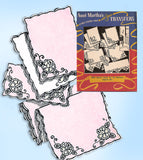 1950s Vintage Uncut Aunt Martha's Cutwork Linen Embroidery Transfer 9329 ORIG - Vintage4me2