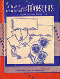 1950s Vintage Aunt Marthas Embroidery Transfer 9372 Uncut Pansy Pillowcases ORIG