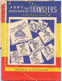 1950s VTG Aunt Martha's Embroidery Transfer 9403 Uncut DOW Dutch Tea Towels ORIG