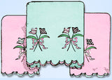 1950s Vintage Aunt Marthas Embroidery Transfer 9479 Charming Pillowcase Motifs