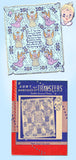 1940s Vintage Aunt Martha's Embroidery Transfer 9549 Uncut Angel Baby Quilt - Vintage4me2