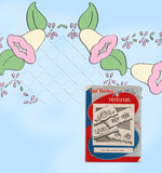 1940s Aunt Marthas Embroidery Transfer 9716 Uncut Bird & Flower Pillowcase Motifs