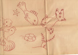 1950s Comic Cute Lovebirds Tea Towels Uncut Aunt Martha Embroidery Transfers