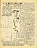 1950s Australian Home Journal Magazine & 3 Dress Patterns Nov 1954 Size 36 B