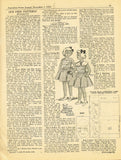 1950s Australian Home Journal Magazine & 3 Dress Patterns Nov 1954 Size 36 B