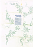 1940s Vintage American Weekly Embroidery Transfer 3166 Uncut Pansy Pillowcases - Vintage4me2