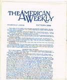 1940s Vintage American Weekly Embroidery Transfer 3166 Uncut Pansy Pillowcases - Vintage4me2