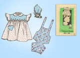 1950s Vintage American Weekly Sewing Pattern 3825 Baby Dress & Romper Size 2