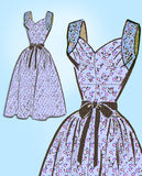 1950s Vintage American Weekly Sewing Pattern 3858 Uncut Misses Sun Dress Sz 32 B