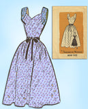 1950s Vintage American Weekly Sewing Pattern 3858 Uncut Misses Sun Dress Sz 32 B