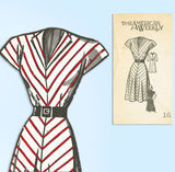 1940s Vintage Mail Order Sewing Pattern 3863 Uncut Misses Bias Cut Dress 34 B