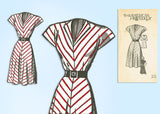 1940s Vintage Mail Order Sewing Pattern 3863 Uncut Misses Bias Cut Dress 34 B