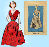 1950s Vintage American Weekly Sewing Pattern 3866 Uncut Misses Easy Dress Sz 30B
