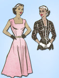 1950s Vintage American Weekly Sewing Pattern 3868 Misses Dress and Jacket Sz 18