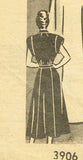 American Weekly 3906: 1950s Plus Size Dress Sz 40 Bust Vintage Sewing Pattern - Vintage4me2