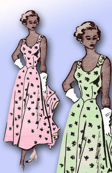 1940s Vintage Mail Order Sewing Pattern 3907 Misses Sun Dress and Jacket Size 12 - Vintage4me2