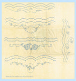 1930s Vintage Betty Burton Embroidery Transfer 1763 Uncut Floral Pillowcases - Vintage4me2