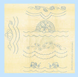 1930s Vintage Betty Burton Embroidery Transfer 1765 Uncut Floral Guest Towels - Vintage4me2