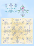 1920s Betty Burton Art Deco Flourish Pillowcases Uncut Embroidery Transfer 1940