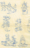 1930s Betty Burton Hot Iron Embroidery Transfer 1944 Uncut Darlin Nursery Motifs - Vintage4me2