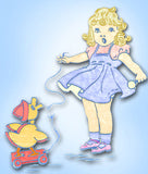 1930s Betty Burton Hot Iron Embroidery Transfer 1944 Uncut Darlin Nursery Motifs - Vintage4me2
