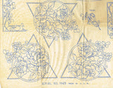 1930s Transfer Beautiful Betty Burton Rose Table Cloth Uncut ORIGINAL #1949 - Vintage4me2