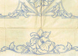 1930s Betty Burton Embroidery Transfer 1952 Uncut Floral Pillowcase Motifs - Vintage4me2