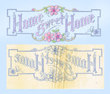 1920s Burton Home Sweet Home Sampler Unused Embroidery Transfer 1953