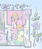 1920s Burton Now I Lay Me Nursery Prayer Pillow Uncut Embroidery Transfer 1953