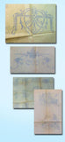 1920s Betty Burton Art Deco X Stitch Pillowcases Uncut Embroidery Transfer 1954 - Vintage4me2