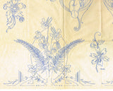 1930s Betty Burton Art Deco Floral Pillowcases Uncut Embroidery Transfer 1958