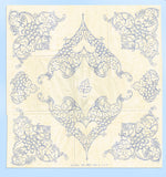 1930s Betty Burton Grape Motifs for Pillowcases Uncut Embroidery Transfer 1963