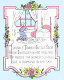 1920s Vintage Betty Burton Embroidery Transfer 1972 Twinkle Little Star Picture - Vintage4me2