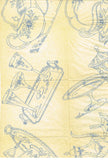 1930s Vintage Betty Burton Embroidery Transfer 1991 Uncut Fancy Dish Motifs - Vintage4me2