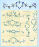 1930s Vintage Betty Burton Embroidery Transfer 1996 Uncut Art Nouveau Pillowcase