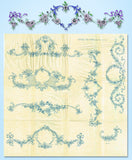 1930s Vintage Betty Burton Embroidery Transfer 1996 Uncut Art Nouveau Pillowcase