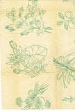 1940s Uncut Betty Burton H Wysteria Sprays Floral Hot Iron Embroidery Transfer - Vintage4me2