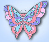 1930s Betty Burton Embroidery Transfer "A" Butterfly Bedroom Linen Motifs Uncut - Vintage4me2